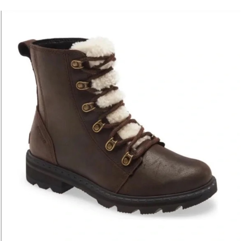 Sorel Dark Brown Winter Boots with Shearling